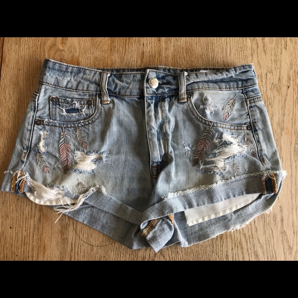 Embroidered shorts